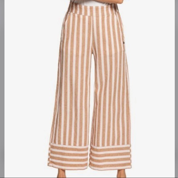 Roxy Wide Leg Linnen Pants - Picture 2 of 5